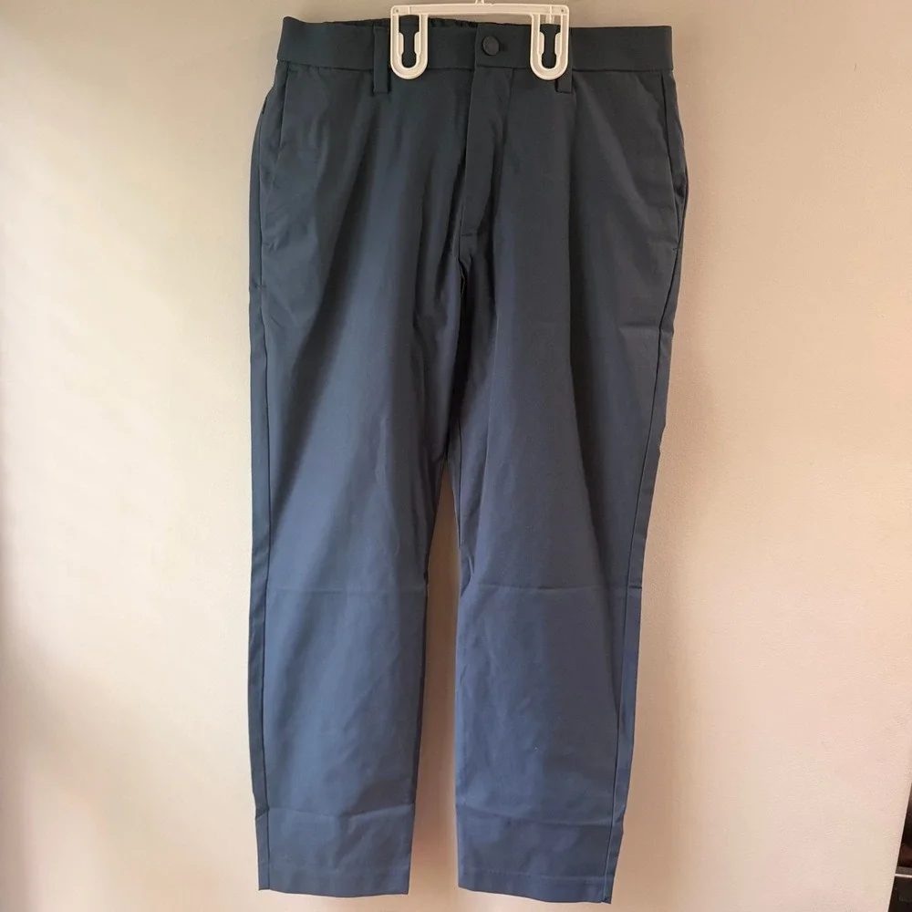 Banana Republic Performance Chinos Mens 32x29 Blue Excellent‎ Tapered Golf Pants
